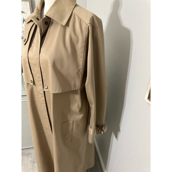 J.G. Hook Tan Trench Coat - Picture 2 of 7